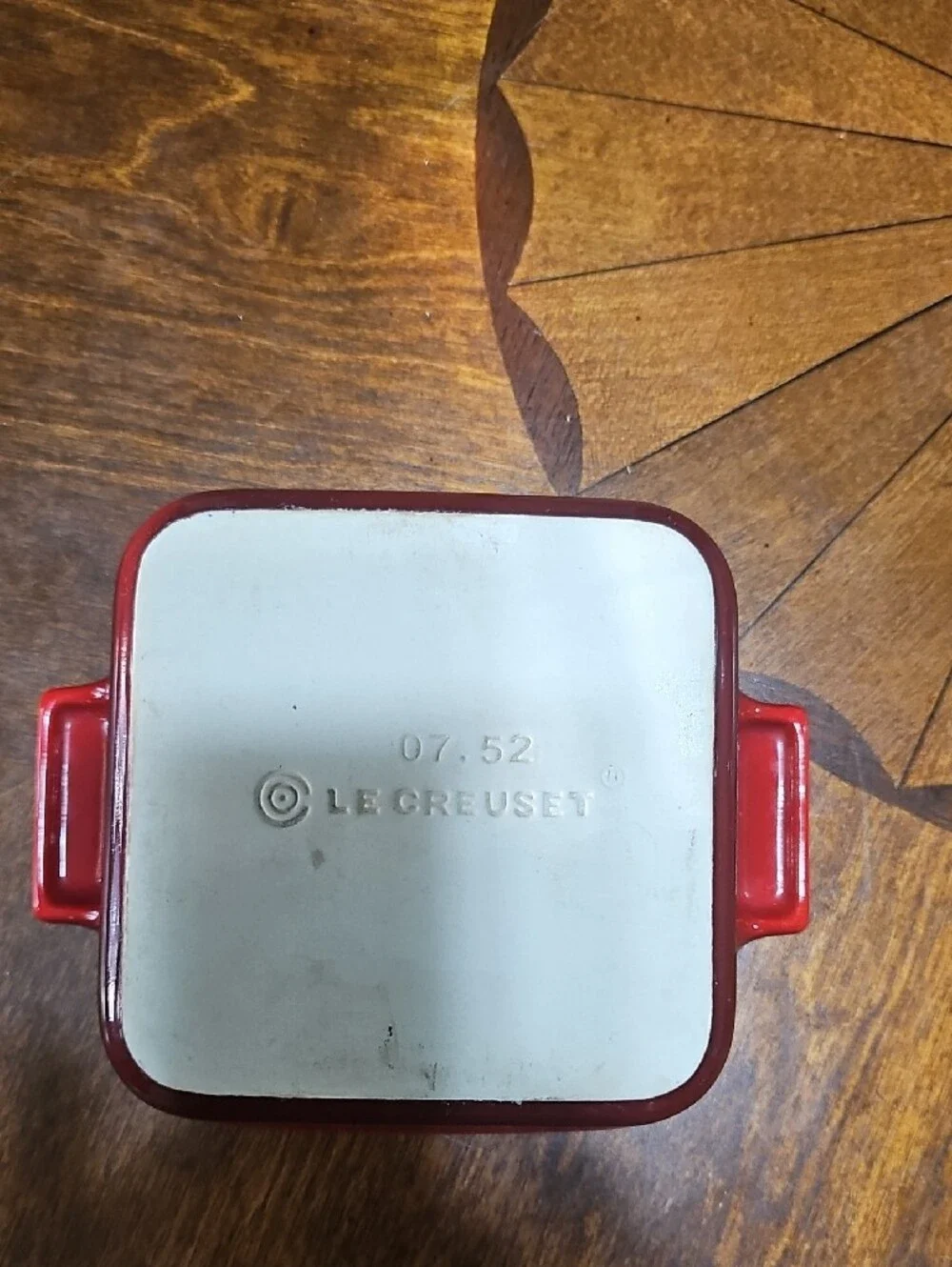 Le Creuset Mini Red Ceramic Baking Dish with Handle - Kitchen Serveware